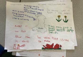 Wales poster by Sophie, Amelie, Emily and Lucy